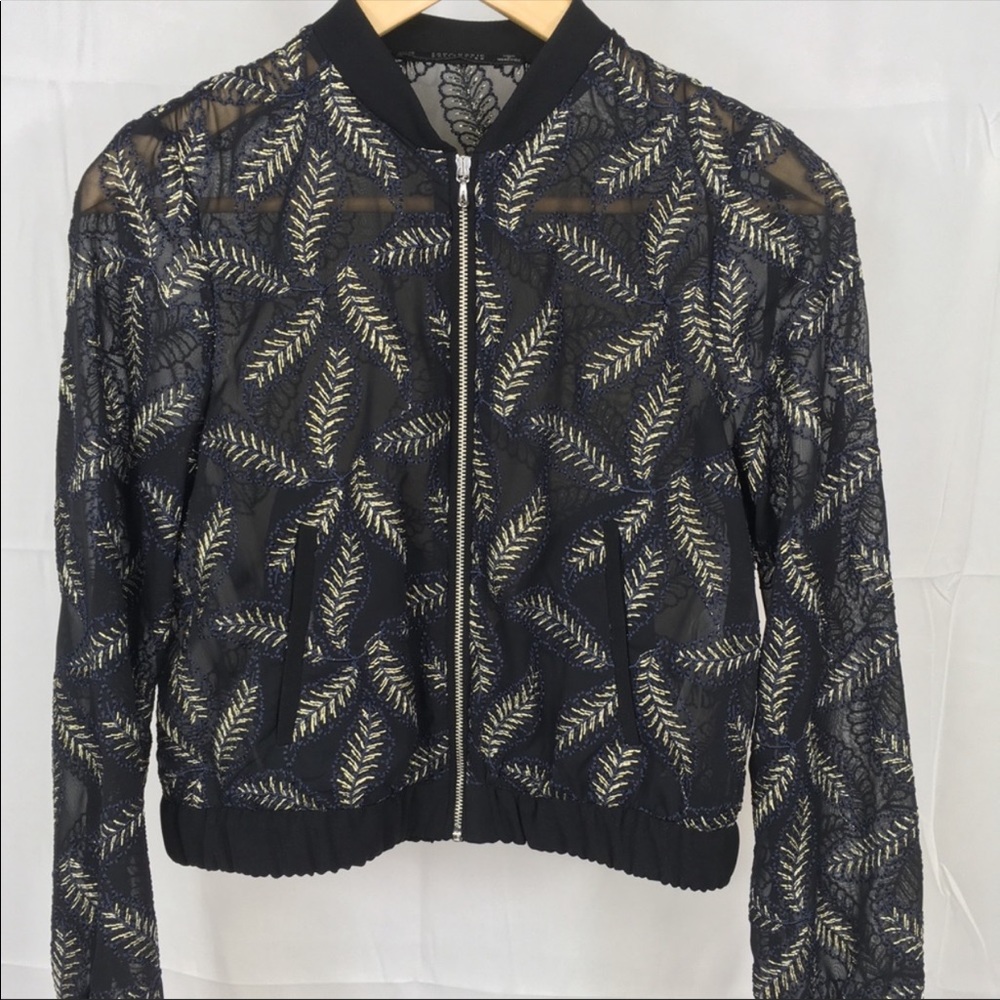 Zara collection bomber jacket
